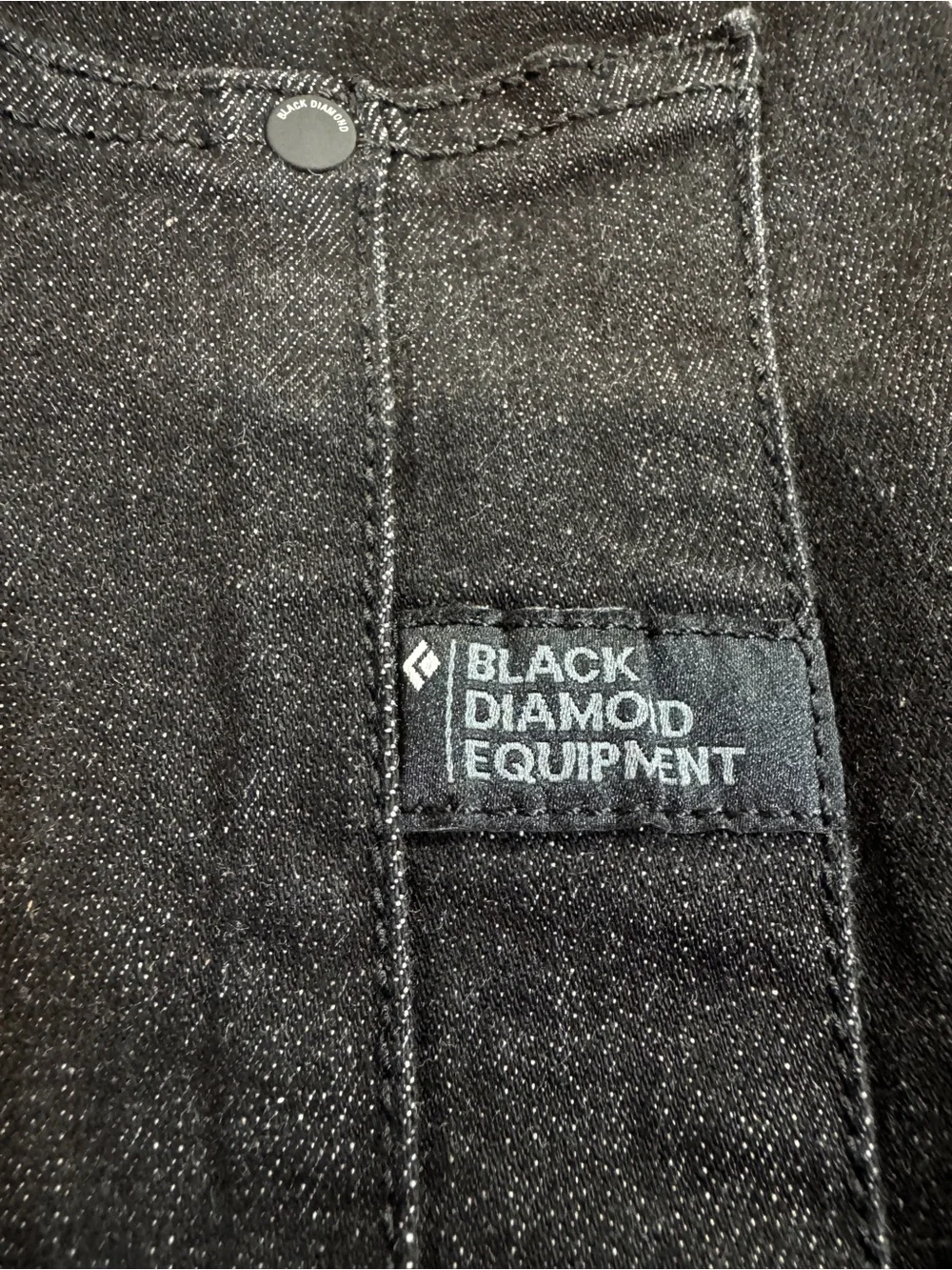 Black Diamond Mens Crag Denim Pants Black Size 33 X 34